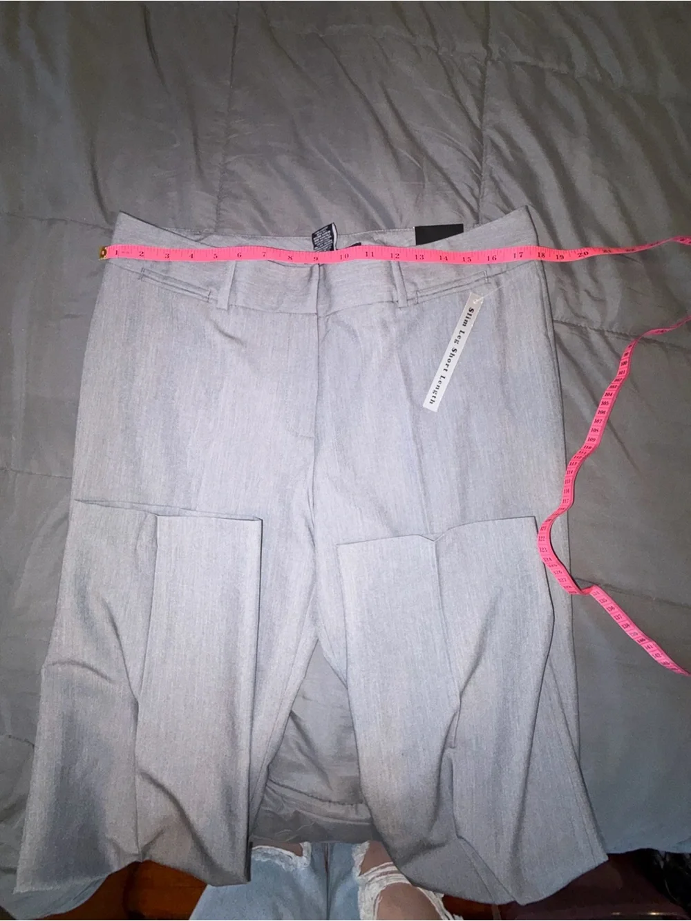 Zac & Rachel Gray Slim Leg Dress Pants Size 12 Short NWT